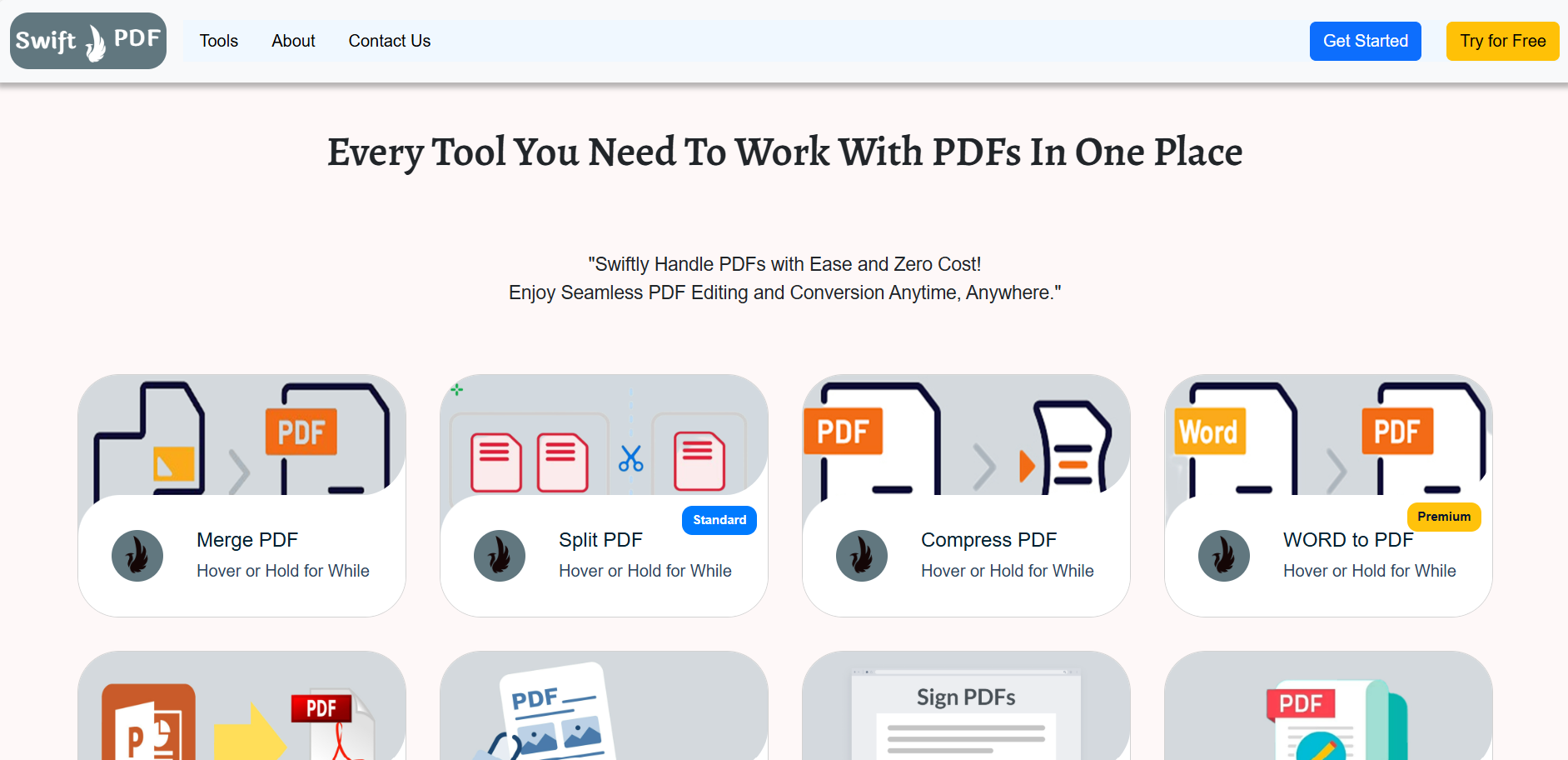 SwiftPDF — PDF Conversion Tool